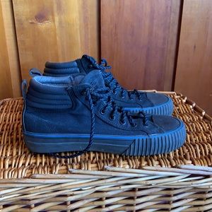 PF Flyers black canvas high tops